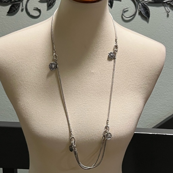 Premier Designs Silver Necklace with Charms #PDNK1 - Picture 1 of 8